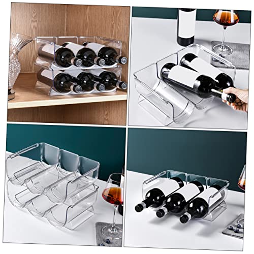 Soporte para botellas de vino x2 plástico miniatura 3