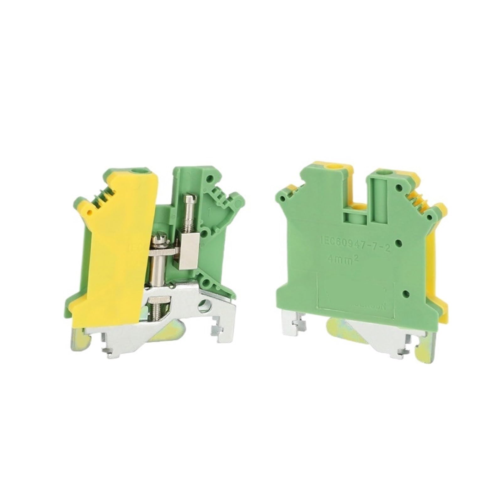 10 pezzi USLKG5N USLKG5 Vite di messa a terra di protezione Cavo modulare Connettore elettrico Morsettiera guida DIN 5 mm