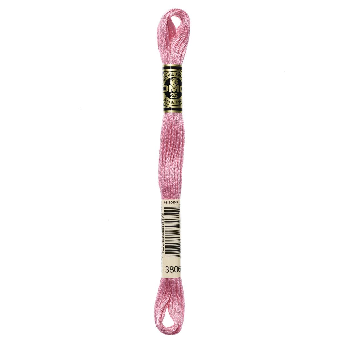 DMC Embroidery Floss Mouline Stranded Cotton Thread for Hand Embroidery and Sewing - Colour No: 3806-12 x 8m Skeins