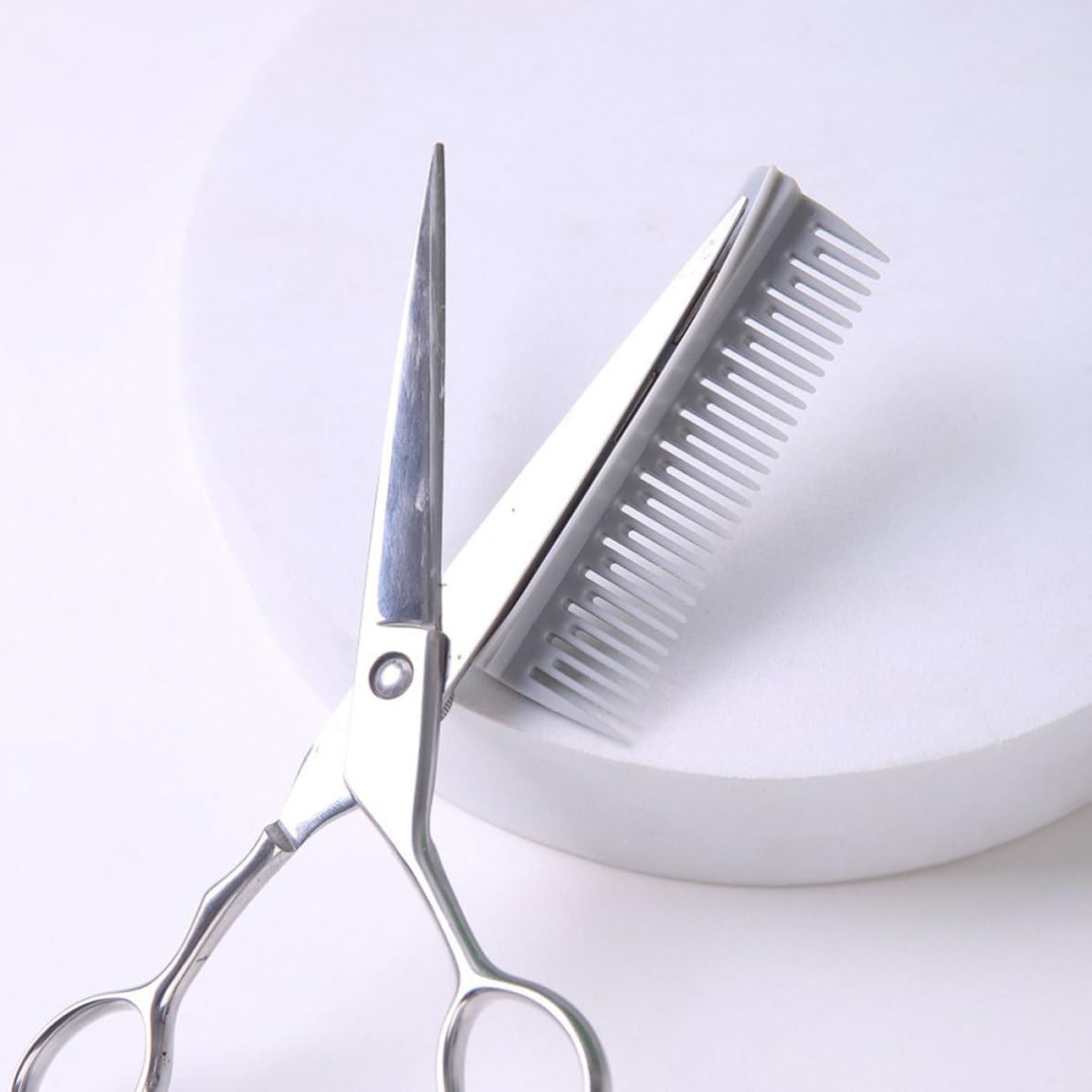 2pcs Hair Cutting Combs for Hair Scissors, Abs Material with Fine Tooth Design, Versatile Use for Professional Salon and Home Hairdressing Tools
