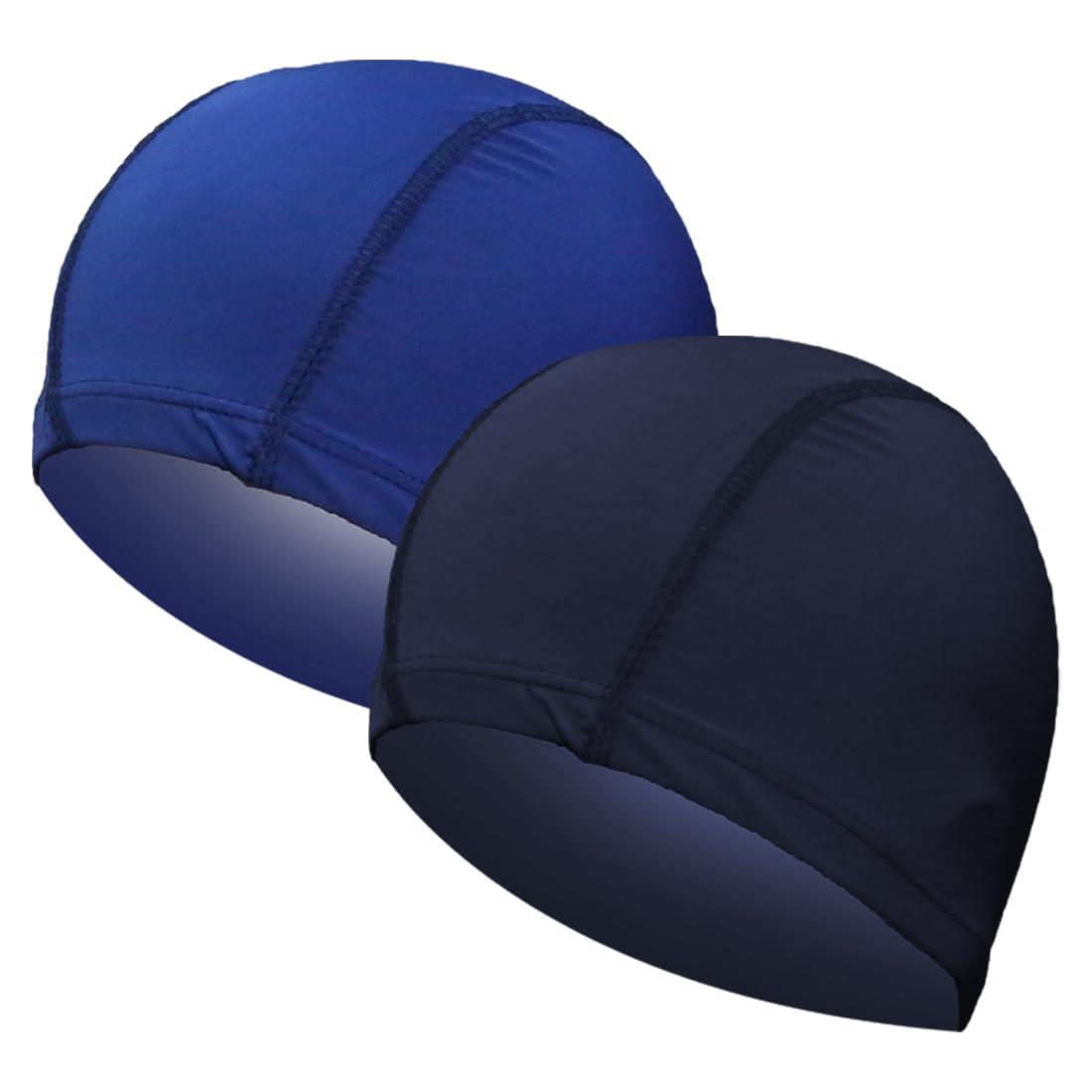 2 Pezzi Cuffie da Nuoto Cuffia Piscina per Uomo Donna in Tessuto Cuffia da Nuoto da Donna e Uomo Cuffia da Nuoto Elastica in Poliestere per Estate, Spiaggia, Atleti, Sport Acquatici
