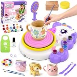 Torno Ceramica Juguete para Niño de 4 5 6 7 8 9 10 Años, Manualidades Niña