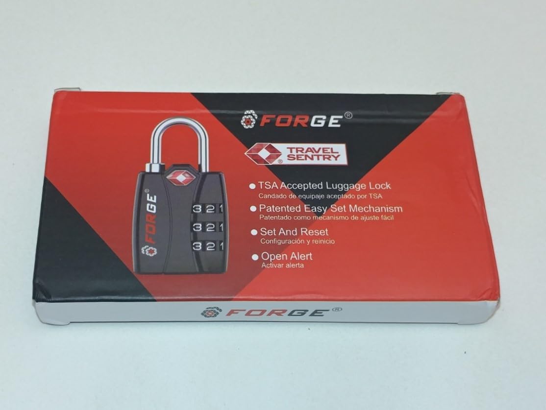 Resetable 3 Number Combination TSA Open Indicator Travel Luggage Lock Small Alloy, Set Your Own Combination. Opened Alert. JL Missouri Parts & Misc. (4)
