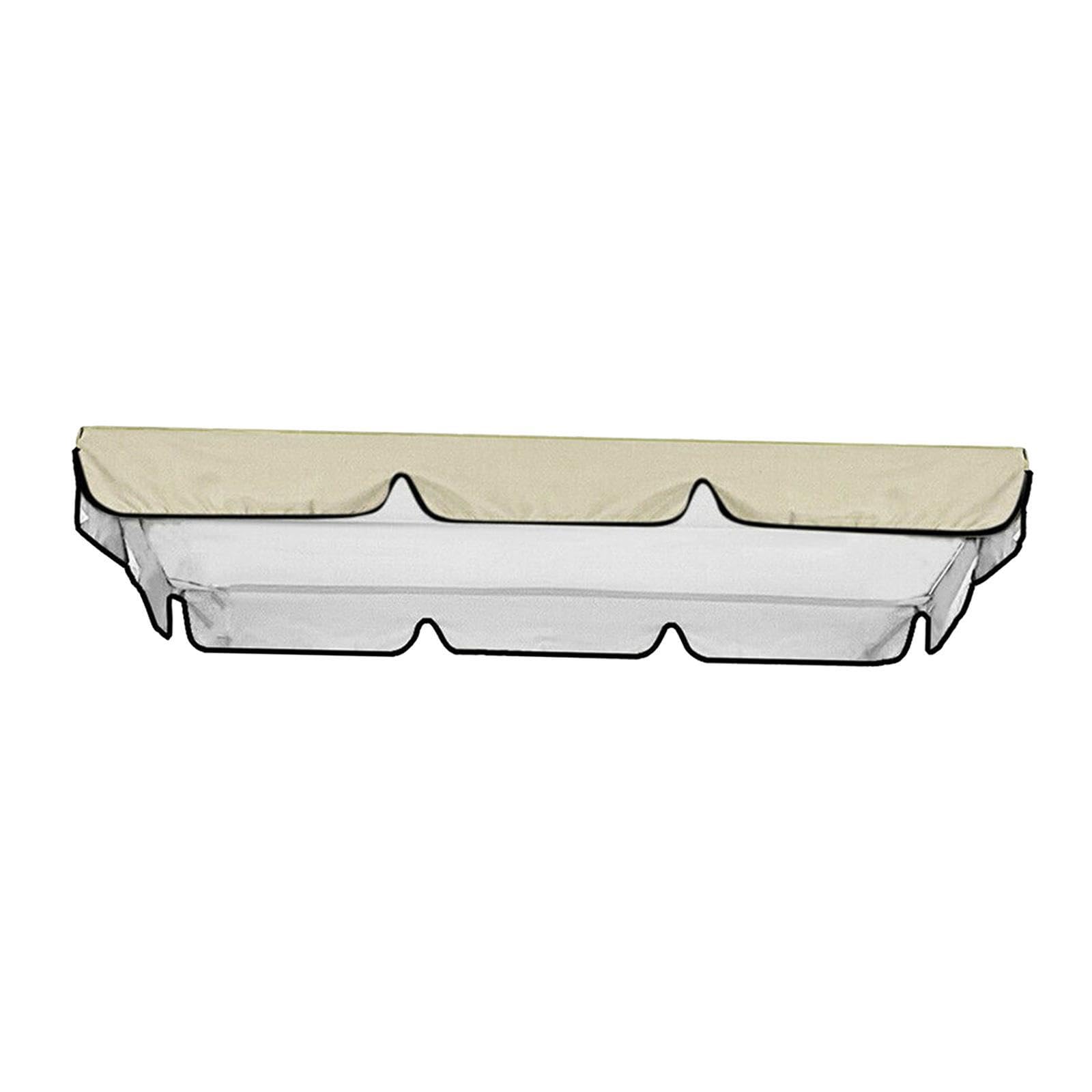 Mophrati Beige Swing Top Covers Hammock Swing Canopy Replacement Canopy For Top Sunproof And Dust Proof Clean Cover Easy, 190X132x15cm