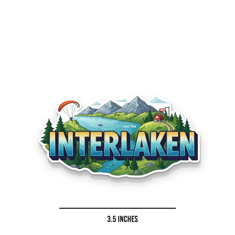 Image of Switaerland Set of 5 Fridge Magnets, Glossy Finish, Stylish Magnet for Fridge, Wardrobe & Metal Surfaces