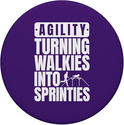 Miniatura 3 de Agility Handler - Turn Walkies Into Sprinties - Dog Agility PopSockets Standard PopGrip