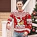 34HD Ugly Xmas Sweater–Funny Knit Christmas Sweater for Women & Men 2025, Long Sleeve Crewneck Holiday Pullover, Unisex Gift
