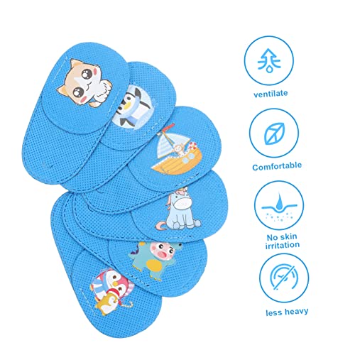 FRCOLOR 12Pcs Máscara De Olho De Treinamento Para Crianças Capa De Óculos De Tecido Respirável