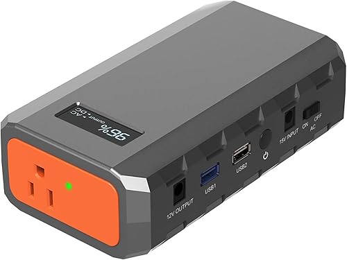 Miniatura 10 de SinKeu Cargador portátil para portátil de 88.8 Wh65 vatios con salida de CA, un paquete de batería portátil de viaje súper y banco de energía para