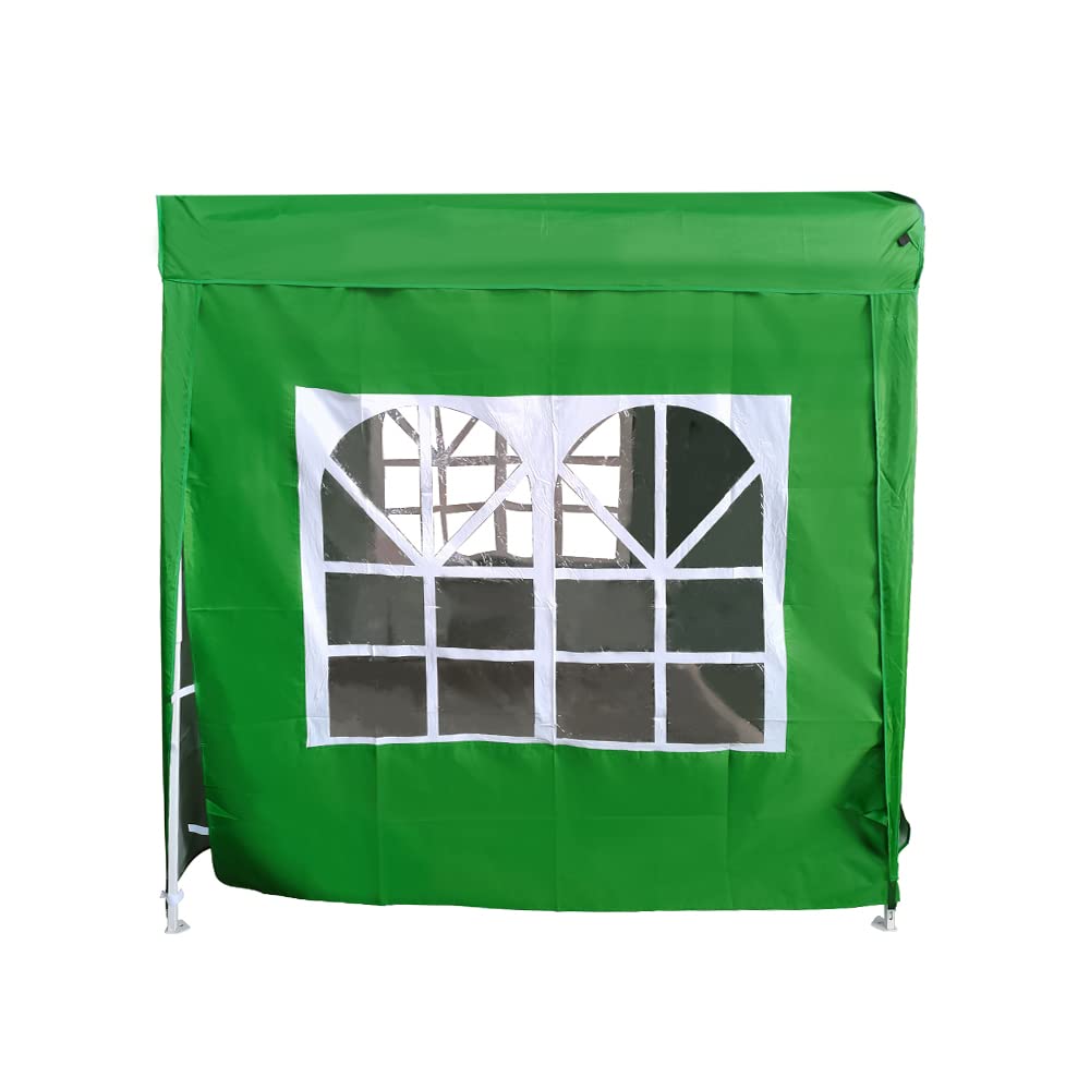 Green Bay Green Gazebo Side Panel with Window for 2x2M Pop Up Gazebo Tent,1 Piece Side Panel Wall Only (Canopy Frame Not Included)-picture-17