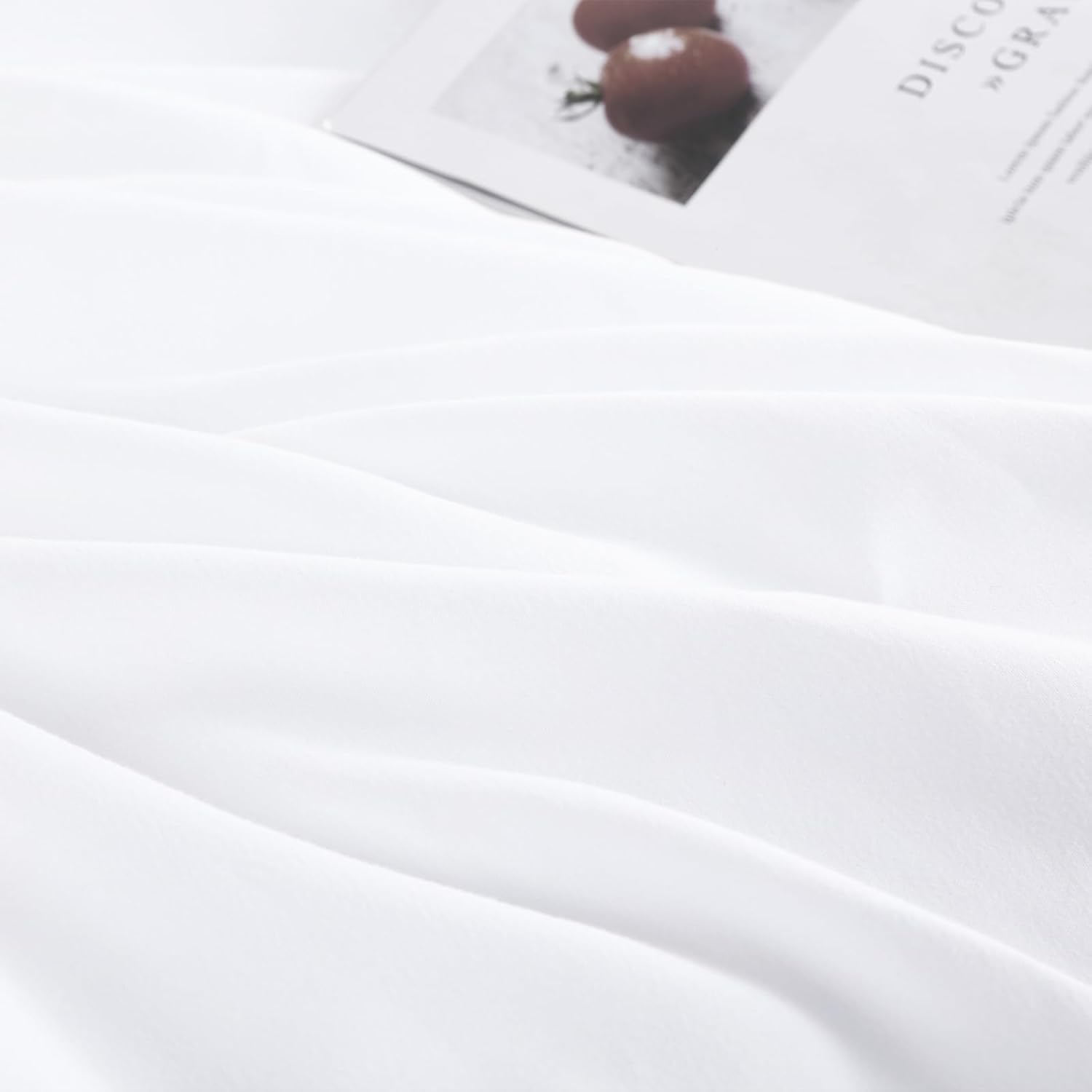 HOMBYS Oversized King Duvet Cover 120 x120 Inch, Ultra Soft Microfiber White Duvet Cover for All Season with Ziper Closure, 8 Coner Tabs (White, Oversized King)