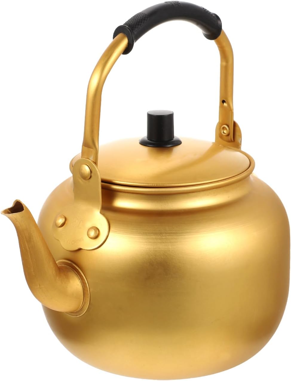DOITOOL 2 Quart Stainless Steel Tea Kettle Stovetop, Teapot for Stovetop with Ergonomic Handle, Golden Tea Pot Korean Kettle for Coffee Hot Hot Water Boiler for Induction Gas