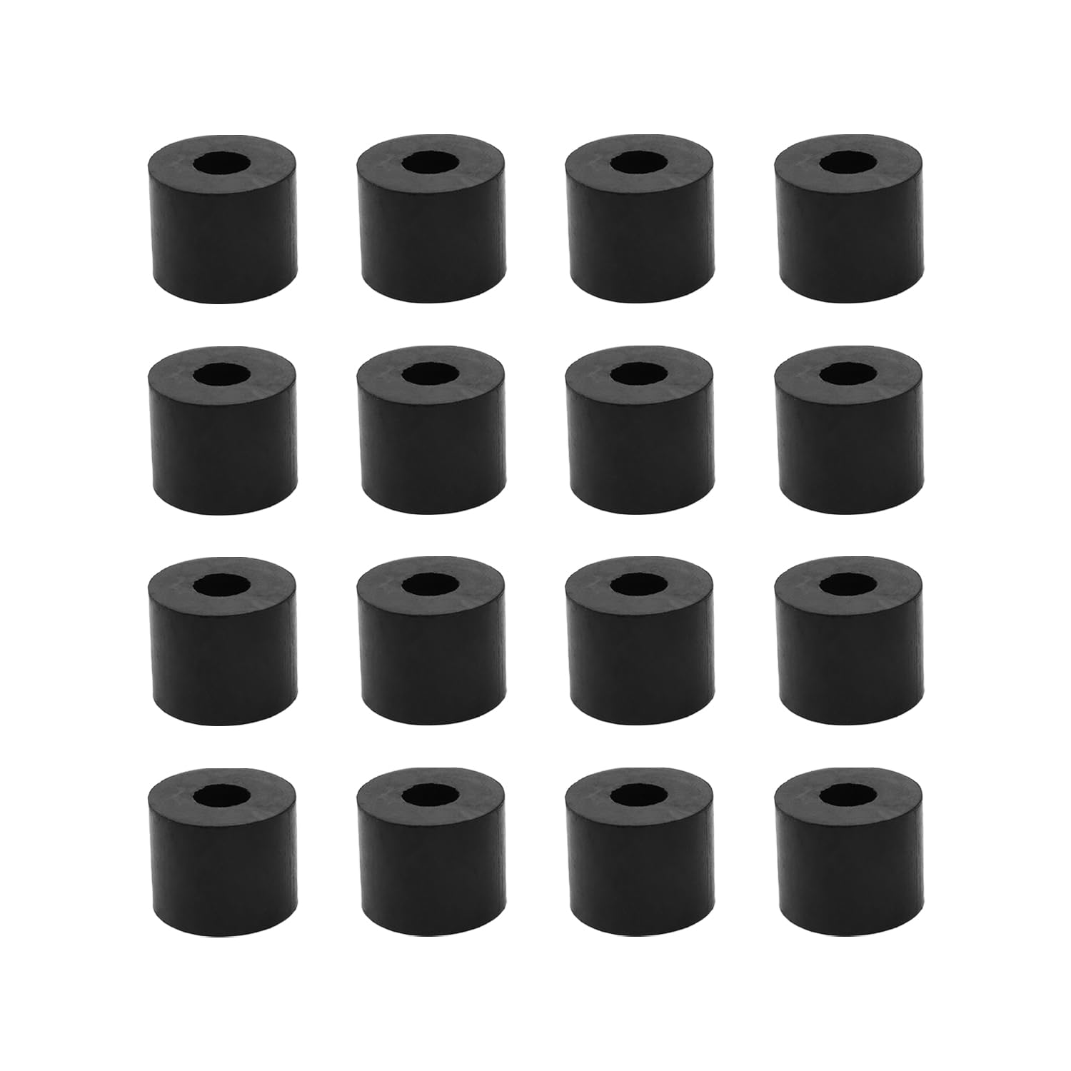 16 Pieces Rubber Spacers, M10 Plastic Spacer Bushings, 25mm Outer Diameter 10mm Inner Diameter 20mm Thickness Plastic Spacers for Home Automotive Accessories, Containers