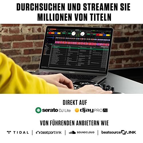 Numark Party Mix II - DJ Controller Desk with 2 Decks, Built-in DJ Lights & DJ Mixer, Supports Direct Streaming from TIDAL, SoundCloud and More – Bild 6