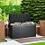 DWVO 100 Gallon Outdoor Storage Box, Large Deck Box Lockable Waterproof and UV Resistant Resin for Gardening Tools, Pool Supplies, Patio Cushions (Black)