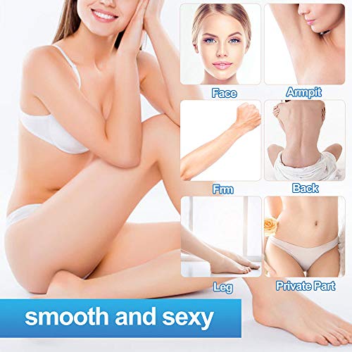 Waxing Kit, Gugusure Wax Warmer Hair Removal with 20 Wax Applicators,5 Wax Melting Bowls,1 Nose scissors and tweezers，5 Strongest Wax Beads Formulas for ALL Hair Types, Eyebrow, Facial, Body, Bikini - Thumbnail 2