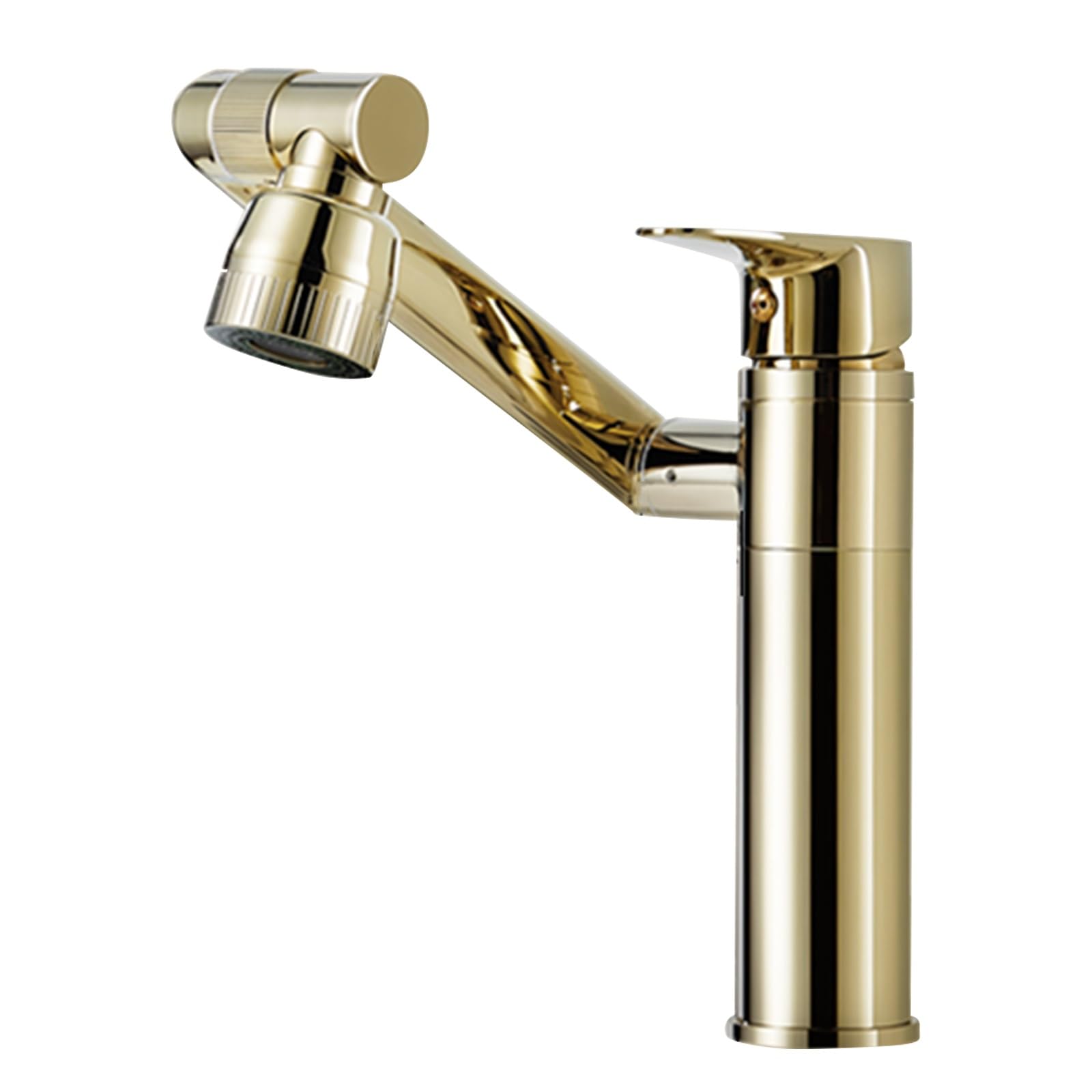 Kitchen Sink Taps Mixer Waterfall 3-Way with extractable spshower tap for Purifier Purified Water Brass tap-Chrome,Black，Chrome A