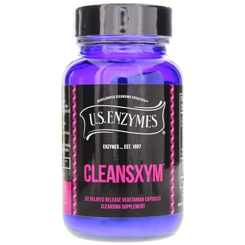 U.s. Enzymes Cleansxym 62 Vegetarian Capsules. Cleansing Supplement. #TOP27