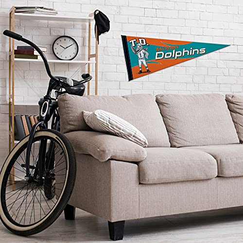 Image of Rico Industries NFL Football Mascot inch 12 inch x 30 inch Felt Wall Decor Pennant - Great for Home /Bed Room /Man Cave Decor