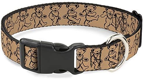 Buckle-Down Halsband Für Hunde – Checker Schwarz/Weiß, Größe Small (9-15 Zoll), Kunststoffclip