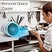 Arctic Air Ice Jet Personal Air Cooler, 3-Speed Room Cooler with Reusable Ice Packs, Portable Cooler with Multi-Directional Vent & 7 LED Lights, Whisper-Quiet Air Cooler for Room