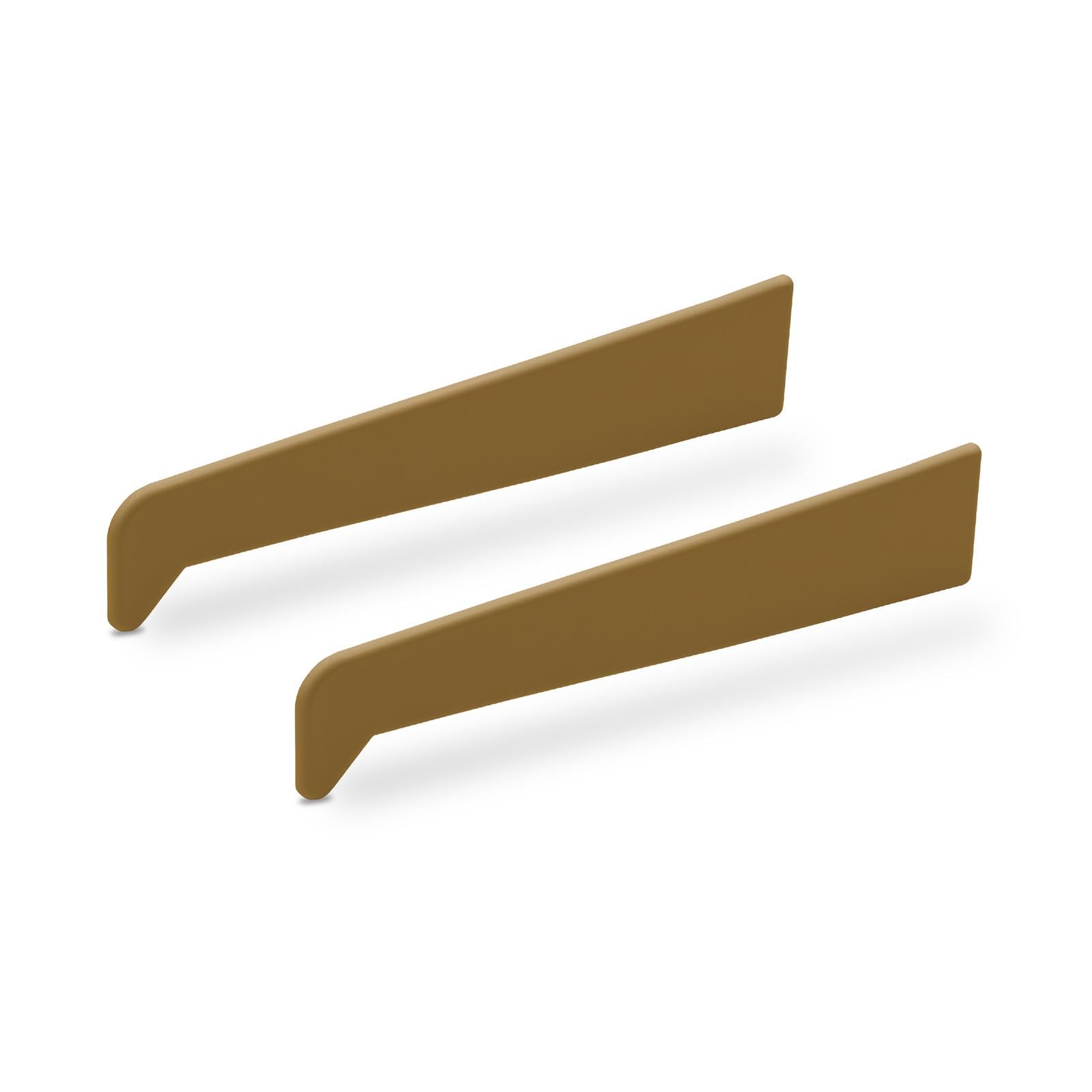 Truly Pvc Limited Golden Oak 180Mm Profile 22 Window Sill End Caps (Pair)