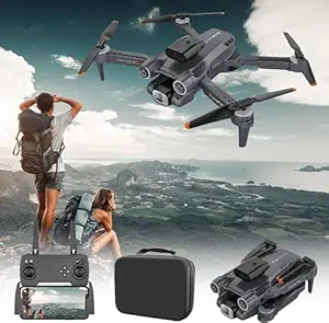 Twilight Dual Camera Drone 1080p HD Lens with 4 Sided Laser Obstacle, Remote Control Drone Height Keeping Headless Mode, Three-Lever Flight Speed Switching (YW02 - Drone)