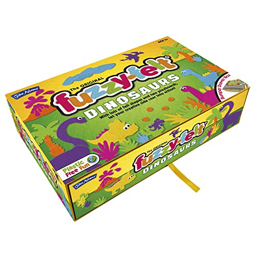 John Adams The Original Fuzzy-Felt: Dinosaur Set - Let Your Creative Side Roar into Action Preschool Toys for Ages 3+
