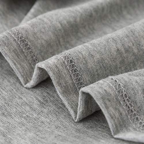 Image of Household Cotton Jersey Knit Pillowcases, Soft and Breathable Travel Pillow Cases with Envelope Closure, 13 inch x 18 inch 2 Pack (Grey)