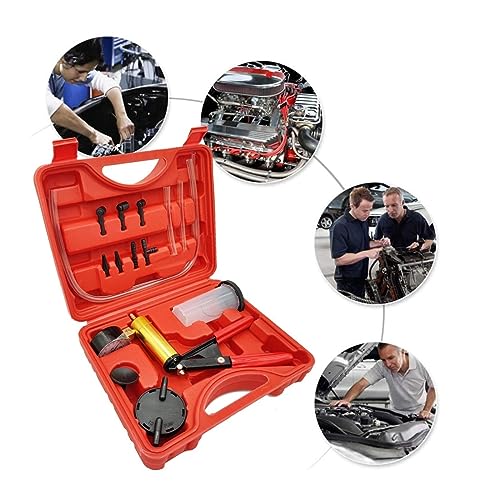 Bomba de Vacío Manual para Llenado de Frenos, Kit de Herramientas de Prueba con Manómetro para Servicio de Aire Acondicionado y Diagnóstico Automotriz miniatura 6