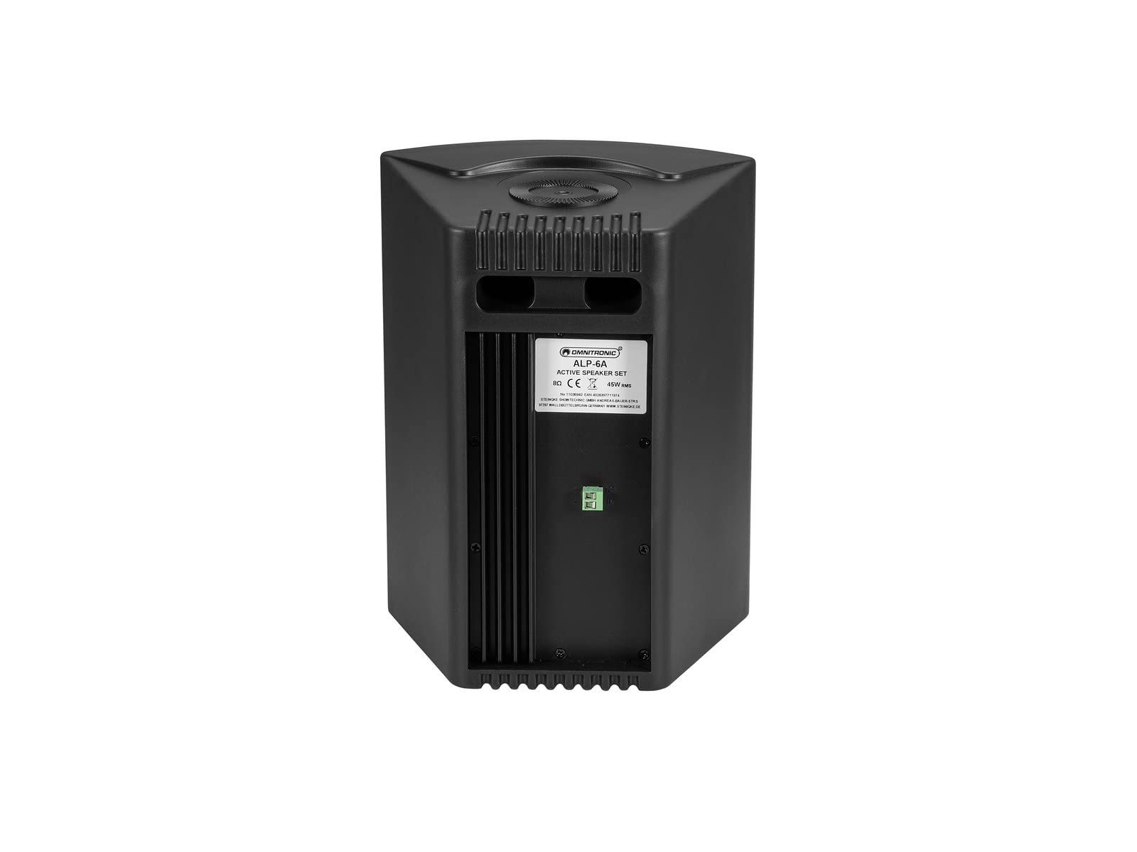 OMNITRONIC ALP-6A Aktives Lautsprecherset 2-Wege 6,5" 45 W schwarz