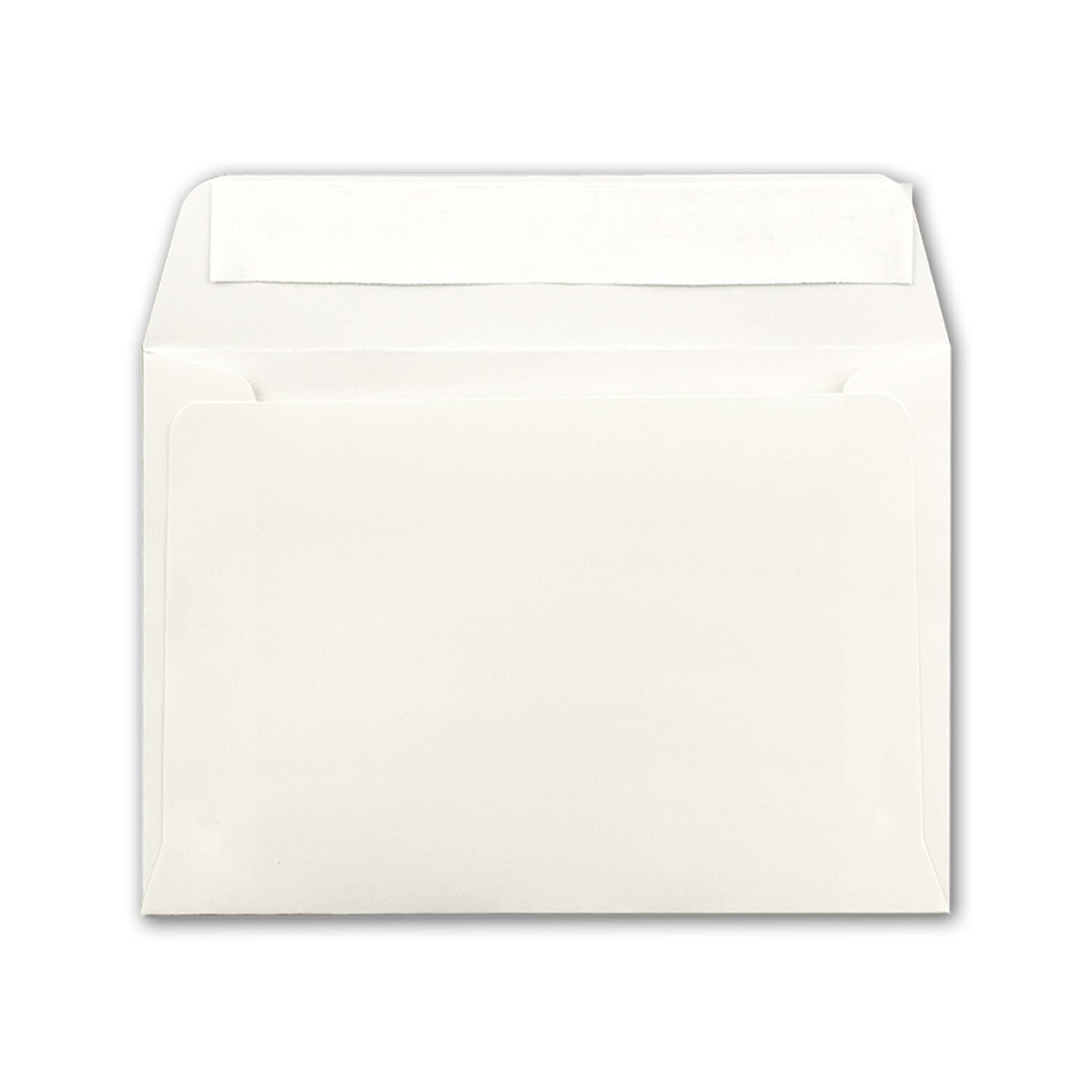 Briefumschläge in Creme - 250 Stück - Kuverts in DIN B6 Format 125 x 185 mm - 120 Gramm pro m² - Größer als DIN B6 für besonders dicke Faltkarten - Haftklebung - ideal für Weihnachten und Einladungen