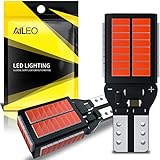 AILEO Upgraded T15 912 921 LED Bulb Red High Mount/3rd Brake Lights,3600LM Super Bright 4014 54-SMD Chipset Canbus No Error W16W 906 904 922 LED Bulb Red Center High-Mount Stop Lamp,2PCS
