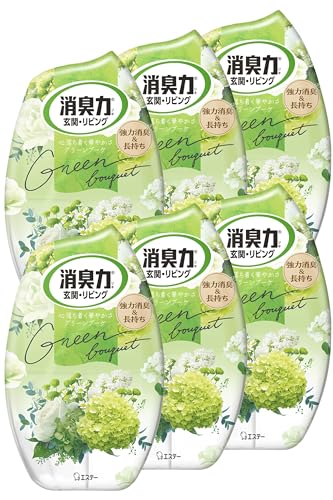 消臭力 [まとめ買い] 玄関 リビング 部屋用 置き型 グリーンブーケ 400mL×6個 お部屋の消臭力 部屋 寝室 消臭剤 消臭 芳香剤のサムネイル