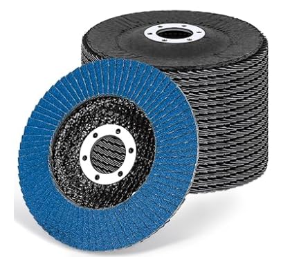 125mm Flap Discs 60/80/120 Grit Type 29 Angle Grinder Sanding Discs for DIY Workshop Construction, 9 Pack Heavy Duty Abrasive Discs for Metal Wood Grinding, Welding Rust Removal and Finishing