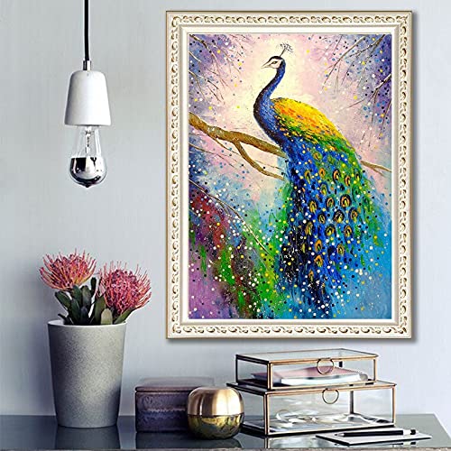 Peinture Diamant 5D oiseau grand format 70x140cm kit complet mosaïque strass
