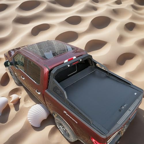 Image of Pickup Roll Bar with Military-Grade Design Compatible with Ford F150 Raptor Jeep Gladiator Chevy RAM Toyota Trucks | Heavy-Duty Overland & Offroad 4x4 | Adjustable Width (Steel 909213)