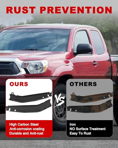 Image of Mountainpeak Mid Rear Frame Repair Kit Fit for 96-04 Toyota Tacoma 2WD /4WD | Reg & Xtra & Double Cab Models, Heavy-Duty 11 Guage Steel, Precision Laser Cut, Rust Patch Repair Kit