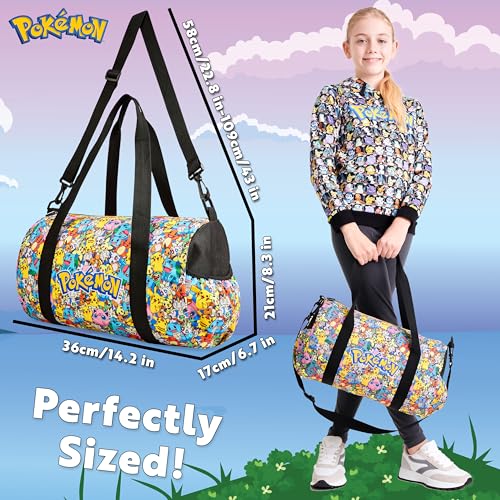 Pokémon Pikachu Kids Gym Duffel Bag, Multicolour, One Size