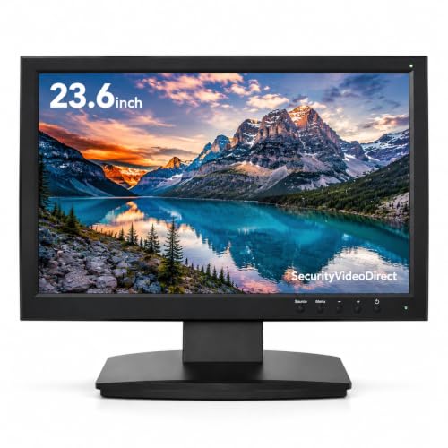 Monitor de seguridad SVD para vigilar el hogar y la oficina con conexiones BNC y VGA