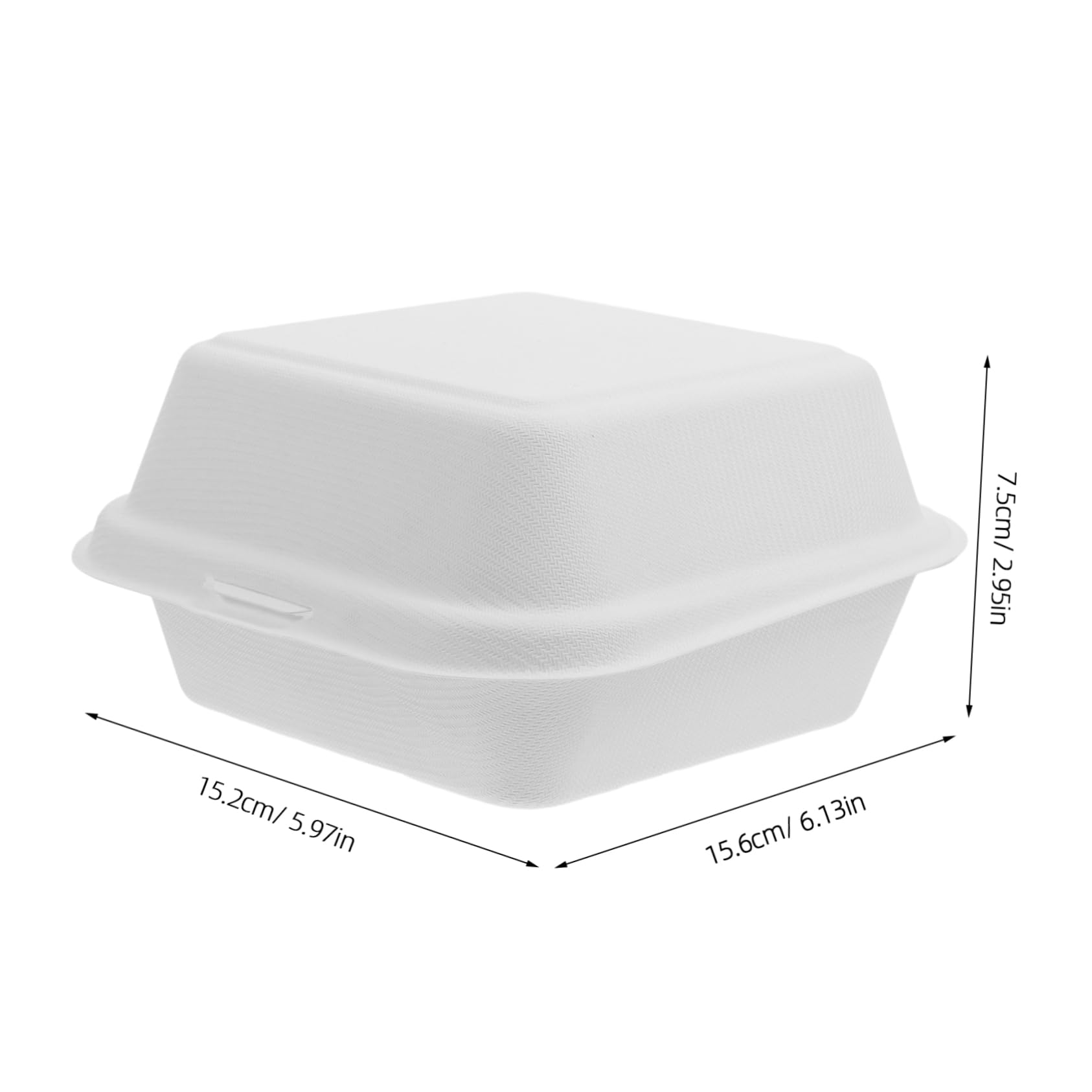 SOESFOUFU Disposable Pulp Food Box Set 50 Units Takeout Containers Lids for Meal Prep Food Service