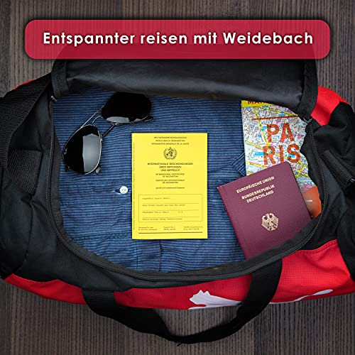 Weidebach Impfpass Standard, Version 2021 mit Extraseite für aktuelle Schutzimpfungen, inkl. Impfkompass, Impfausweis, Impfbuch, internationaler Impfpass f. Erwachsene und Kinder, u-Heft