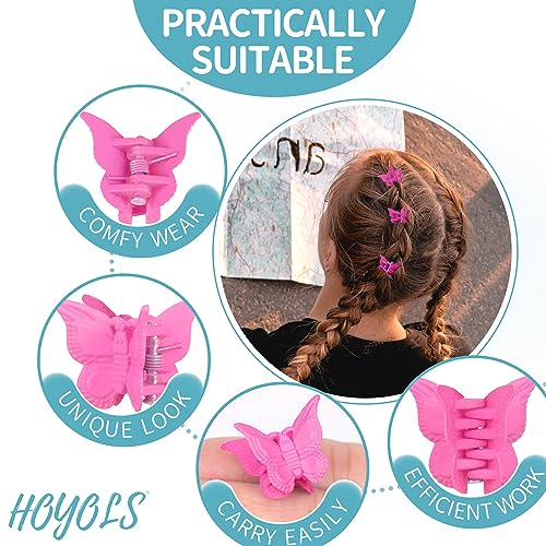 Hoyols Butterfly Hair Claw Clips for 90s - Image 3