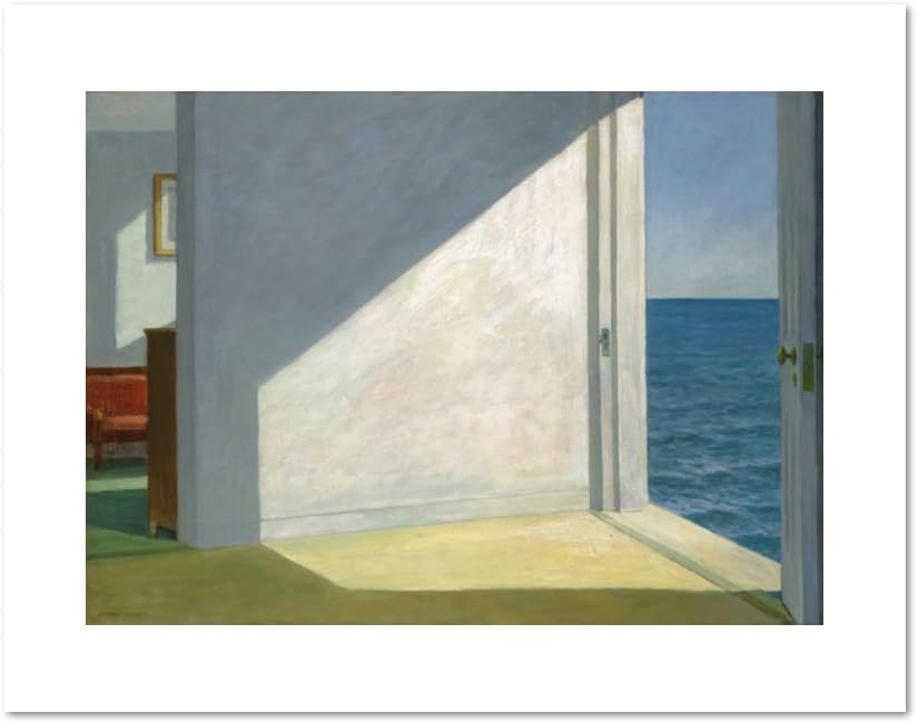 1000Museums Rooms by The Sea by Edward Hopper, 1951. Art Print