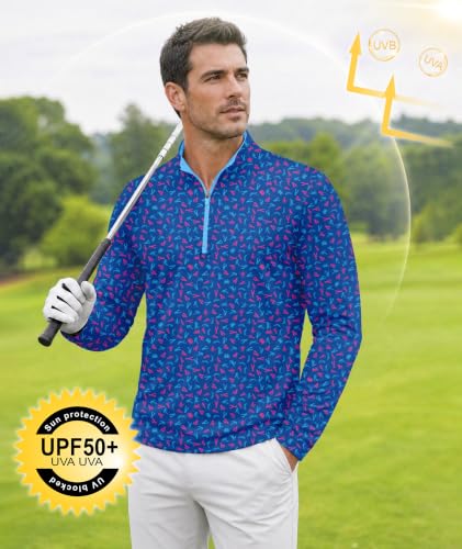ZITY Printed Quarter Zip UPF 50+