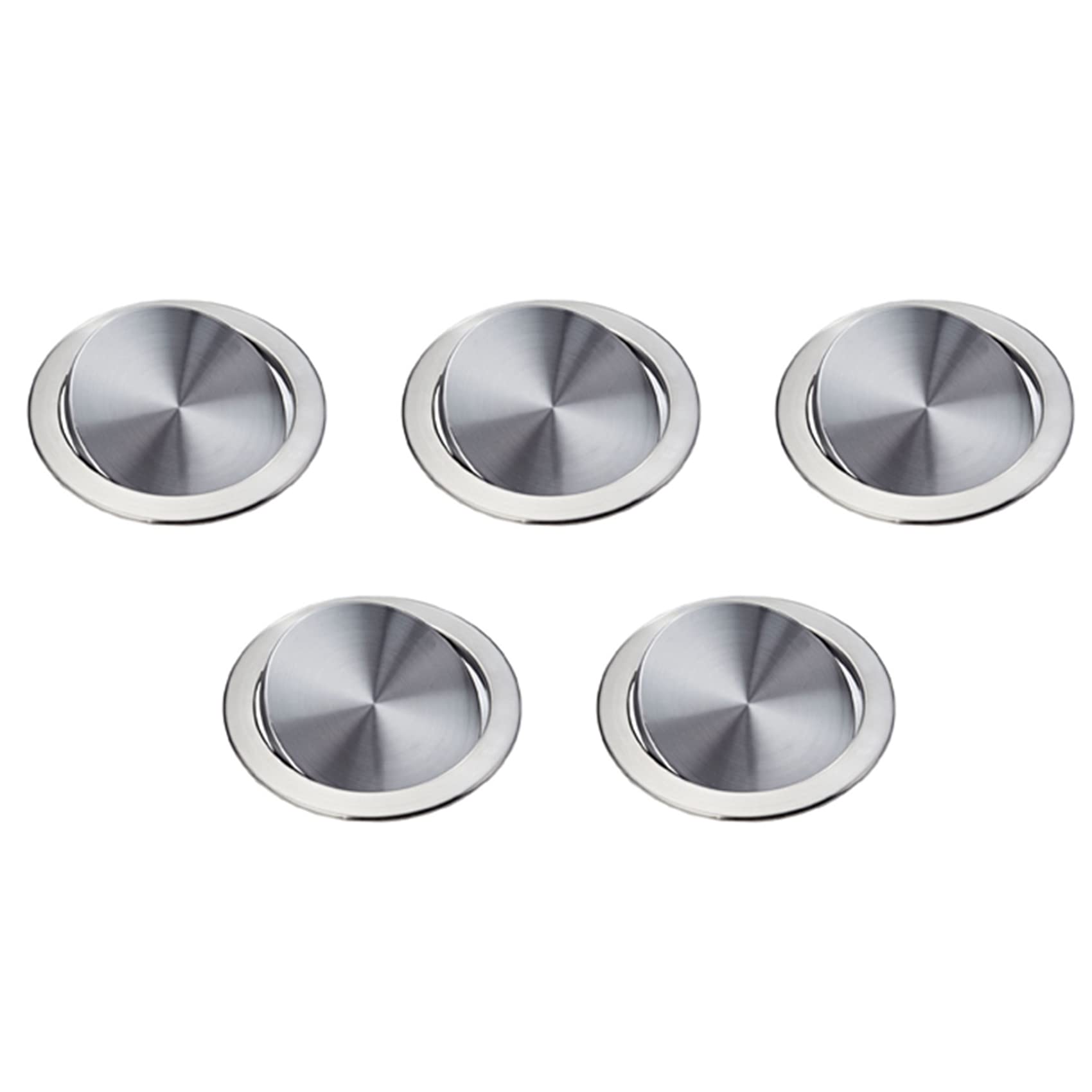 Hndhbfgrt 5X Garbage Flap Lid Trash Bin Cover Flush Built-in Balance Swing Flap Garbage Lid for Kitchen Counter Top D