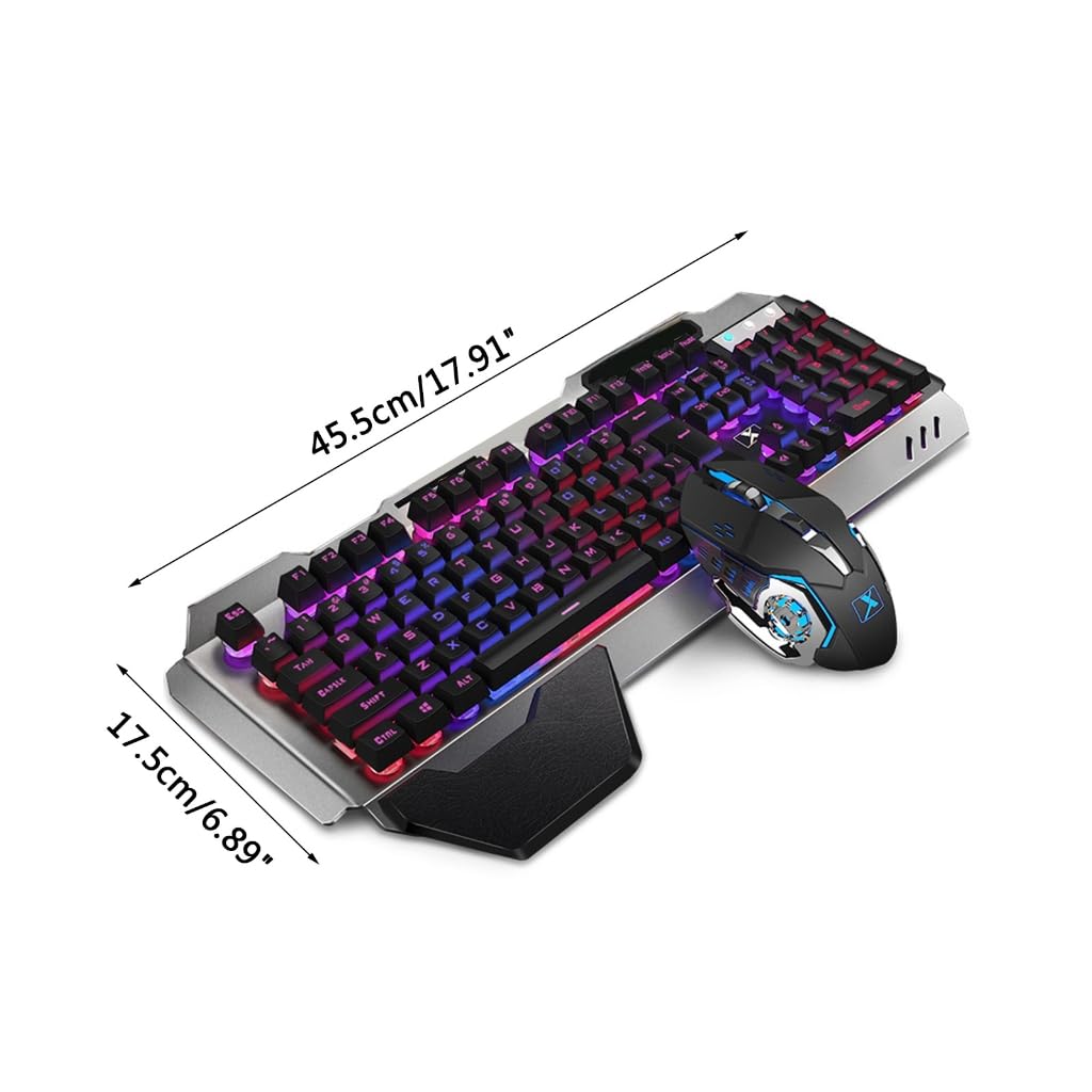 K680 klawiatura do gier i panel myszy z możliwością ładowania, podświetlany RGB do klawiatury dla graczy