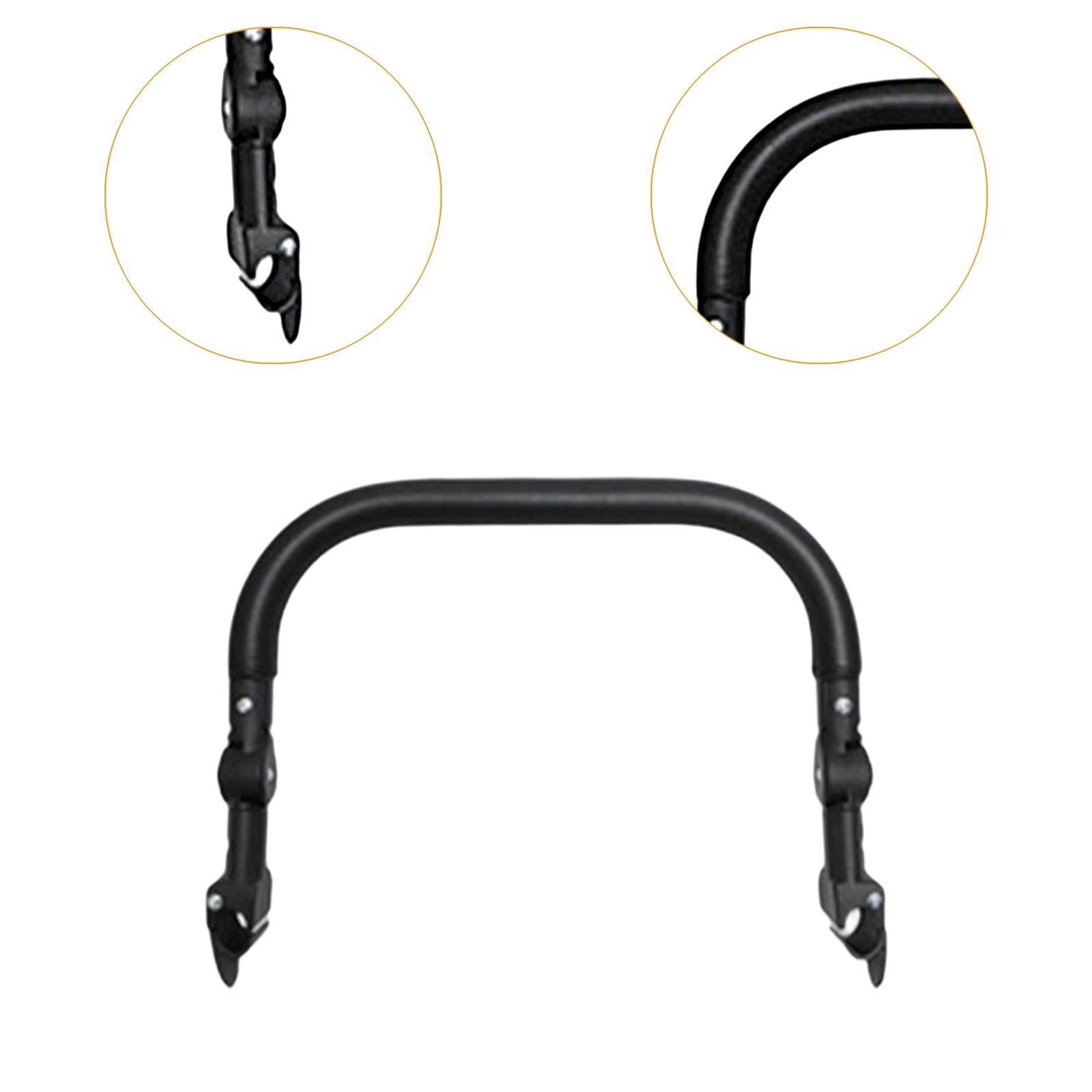 MagiDeal 2 Piezas Armrest Barra para Cochecito Accesorio de Extensión Reemplazo Robusto Diseño Desmontable Material PU Cuero Compatible Adecuado para, Reposabrazos Central