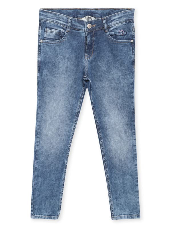 Cantabil Solid Jeans Flat Front Mid Rise Full Length Regular Fit Casual Jeans for Girls | Jeans for Girls | Girls Full Length Casual Jeans (P_GDNM00018) Cantabil Solid Jeans Flat Front Mid Rise Full Length Regular Fit Casual Jeans for Girls | Jeans for Girls | Girls Full Length Casual Jeans (P_GDNM00018)
