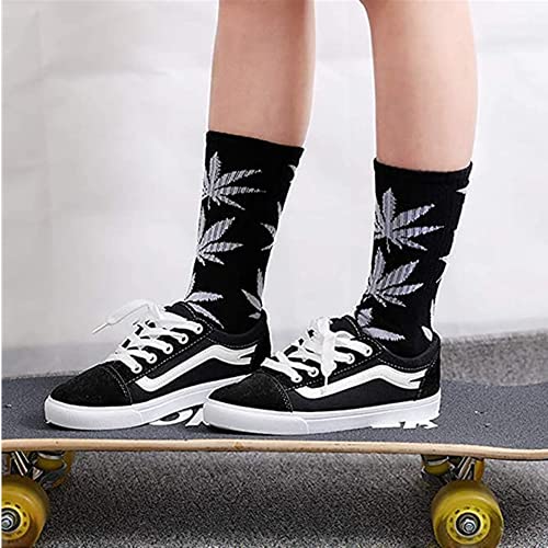 Century Star Unisex 1/3/4/5 Pack Maple Marijuana Cotton Socks Thick Weed Leaf Crew Winter Athletic Sports High Socks4